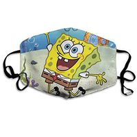 SSUJ7 Spongebob- Men Women Adjustable Earloop Mouth Guard Anti-Dust Washable Reusable Mouth Guard for Kids Teens Adults Anti Pollution,Anti-smog