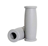 Crutch Solid Hand Grip，Replacement Medical Drive Cane Crutch Handgrips, 2 Pack, Gray