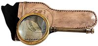 11 cm Big Steam Punk Traditional Round Antiques Reproduction Brass Magnifying Glass. C-3024