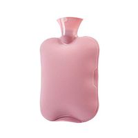 MONYING Hot Water Bottle Water Injection Explosion-Proof Hot Velvet Hand Warmer (Color : Pink)