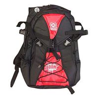 ATOM Roller Derby Quad Skate and Inline Skate Sport Backpack w/Devaskation Lanyard - 2017 Red