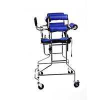 Walkers Lxn Standing Walk Stand Walk Aid/Stand Frame with Seat Wheel Rehabilitation Device Folding Height Adjustable Old Man