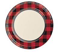 Buffalo Plaid Paper Plates, 48 ct