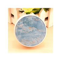 Marble Printed Contact Lens Case with Mirror Suit Case Unisex Lens Container Portable Eyes Care Kit Holder,B