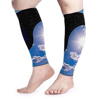 Hey! May Yin Yang Black White Calf Compression Sleeves Sports Running Guards Sleeves Running for Mens Womens