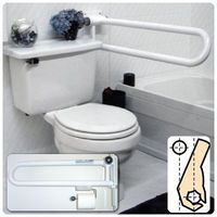 Off Set P.T.Rail Hinged Folding Rail, Dimensions: 32" (81cm)Left