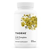 Thorne Research - 3-K Complete - Vitamins K1 and K2 for Heart and Bone Support - 60 Capsules