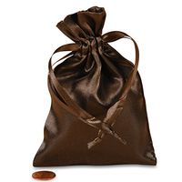 Brown Satin Pouches 3" X 4" | Quantity: 30
