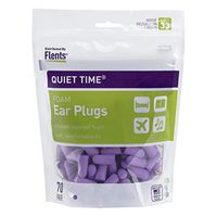 Flents Ear Plugs, 70 Pair, Ear Plugs for Sleeping, Snoring, Loud Noise, Traveling, Concerts, Construction, & Studying, NRR 33
