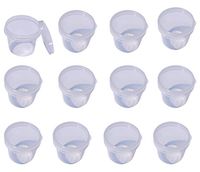 Set of 12 Plastic Salad Dressing Cups with Lids