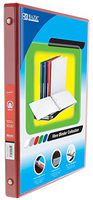 BAZIC 1/2" Red 3-Ring View Binder w/ 2-Pockets, for School, Home, or Office (Case of 12)