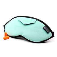 Wild Essentials Opulence Micro Plush Sleep Mask with Soft Foam Earplugs (Calm Sea Green)