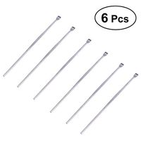 HEALLILY Ear Wax Pick Cleaner Remover Tool Stainless Steel Ear Wax Curette Picker Set 6Pcs