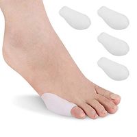2 Pairs Bunion Pain Toe Cover,preventing Corns, Callus, Hallux Valgus,Blistering, Bunion Corrector for Women and Men（White1)
