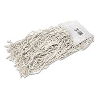 Rubbermaid V158 Economy Cotton Mop Heads Cut-End White 24 oz 5-In White Headband 12/Carton