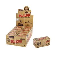 RAW Classic Natural Unrefined Rolling Paper Rolls - 5 Meter Roll (24)