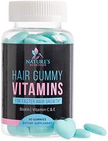 Hair Gummy Vitamins with Biotin 5000 mcg, Vitamin C & E to Support Hair Growth, Premium Pectin-Based, Non-GMO, to Support Strong, Healthy Hair & Nails. Blue Berry Supplement - 60 Gummy Bears