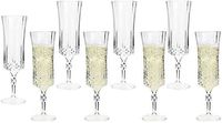 Plastic Stemware Champagne Glasses 8 Count Looks Like Real Crystal Parties Catering Special Occasions