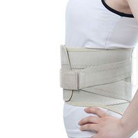 FUSHIDA Breathable Rib Brace for Men and Women Durable Elastic Waist Wrap Compression Support Belt Medical Surgery Aid Belts for Cracked,Fractures,Dislocated Ribs Post (XL(105 * 23cm), Black)