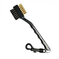 QHALEN Golf Club Cleaning Brush with Double Sided, Brass & Nylon Bristle