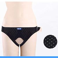 Double Hernia Belt for Men Umbilical Navel Hernia Support Belt Surgery Recovery Washable - Has Elasticity,M