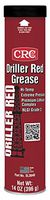 CRC SL3640 Driller Red Grease Extreme Pressure Lithium Complex Grease, 14 oz. Weight, Red