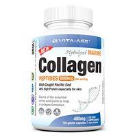 Vita-Age Hydrolyzed Marine Collagen Peptides | 98% High Protein especially for skin | 120 Count | from Wild-Caught Pacific Cod