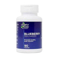 Blueberry Dietary Supplement 480mg | 90 Count Bottle | Non-GMO & Gluten Free | Helps to Maintain Healthy Brain Function