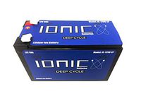 Lithium Ion Deep Cycle Battery - Ionic 12V9-EP - 12V 9Ah - LiFePO4 with BMS - 5 Year Warranty - Great for Bass Boats, Trolling Motors, Lift Gates, Floor Sweepers, and More
