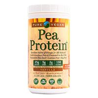 Pure Vegan Pea Protein Vegan Protein Powder, Vanilla, 2.34 Pound