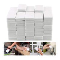 50/100 Pack Magic Cleaning Sponges Eraser, Household Sponge Eraser Cleaner Foam Cleaning for Kitchen, Furniture, Car, Leathe (100 Pack)