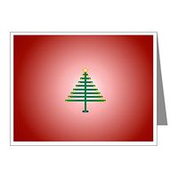 Note Cards (20 Pack) Christmas Tree on Red Bulb