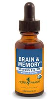 Herb Pharm Brain and Memory Liquid Herbal Formula with Ginkgo for Memory and Concentration- 1 Ounce