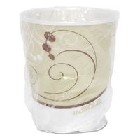 SOLO Cup Company Trophy Insulated Thin-Wall Foam Cup, 9oz, Hot/Cold, Symphony, Individual Wrapped - Includes 900 cups per case.