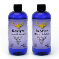 RnA ReSet - ReMyte Mineral Solution, Liquid Multi Mineral, Electrolyte Solution, 12 Minerals Including Iodine, Selenium, Zinc, Magnesium, Boron, 480 ml - by Dr. Carolyn Dean (2-Pack)