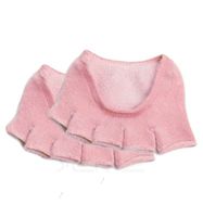 Open Five Toe Socks Breathable Anti-slip Peep Toe Forefoot Pad Half Socks (pink)