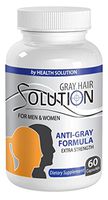 Vitamin b6 Hair - Gray Hair Solution for Men and Women - Anti Gray Hair Formula (1 Bottle 60 Capsules)