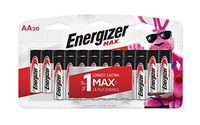 Energizer AA Batteries (20 Count), Double A Max Alkaline Battery