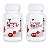 Ginseng and Chia Blend Supplement - Forever Gin-Chia, Pack of 2 (66 Day Supply)
