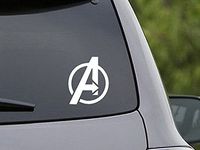 The Avengers Logo Decal Sticker for Car Windows Room Laptop Skin (5.5" inches (White)
