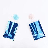 Metallic Blue Heat-Sealable Portable Open-Top Mylar Single-Serving Sample Packets (0.46 oz (2.8" x 3.9"))