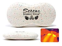 Serene (Candy)(Single) Synergy Stone - Contoured Hot Stone Massage Tool - Relaxing and Therapeutic for Neck, Back, Legs, Feet - Ultra-Smooth for Massage on Skin with Oil or Over Clothes