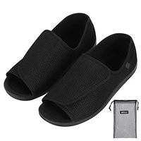 Diabetic Shoes Walking Open Toe Shoes Broken Toes Slippers Durable Square Toe Support Brace for Broken Bones Man Fracture Recovery Injury Foot Suitable for Bunion Feet, Diabetic People