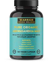 Ashwagandha Root Powder Capsules with Bioperine | Pure Premium Organic 1200 mg | 2 Month Supply | 120 Caps | Anxiety Relief | Grief, Thyroid, Cortisol, and Adrenal Fatigue Support | Anti Anxiety