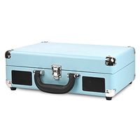 Innovative Technology Nostalgic 3-Speed Vintage Suitcase Turntable, Turquoise