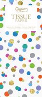 Caspari Confetti Brights - Tissue Pkg 4 Sheets