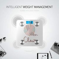 Colorful Wool Yarn Ball Scientific Scale Body Fat Weight Scale Bathroomscale Tracks 8 Key Compositions Analyzer Sync with Fitness Apps 400 Lbs