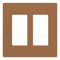 Lutron Claro 2 Gang Decorator Wallplate, SC-2-TC, Terracotta
