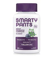 SmartyPants Gummy Vitamins Adult Probiotic Complete Vitamins, Blueberry, 40 Count