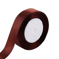 uxcell Festival Party DIY Gift Packing Double Face Satin Ribbon Roll 25 Yards 23M 2.5cm Width Chocolate Color